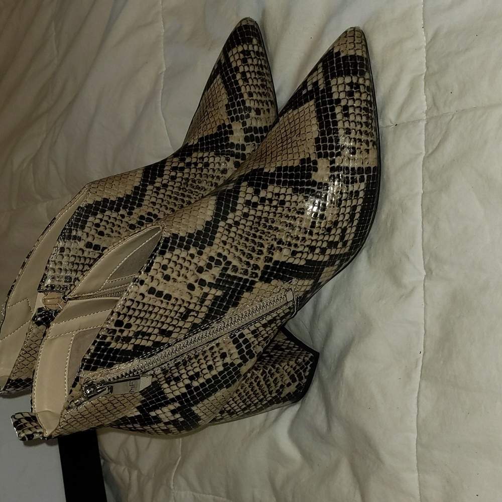 Marc Fisher Snakeskin Booties